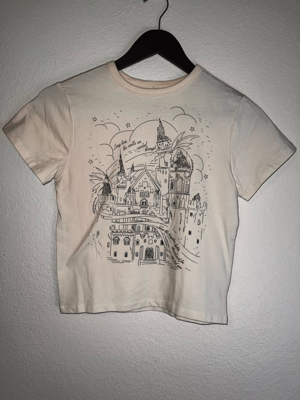 Taylor Swift Graphic Castle Tee in Off-White